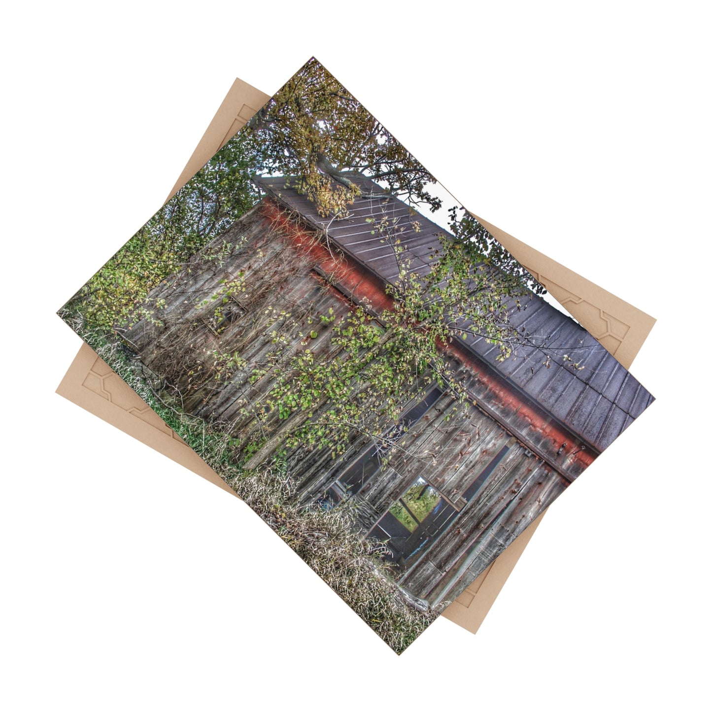 U R There Photography Annie's Barn II Rustic Farmhouse Decorative Ceramic Tile