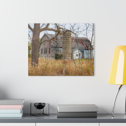 U R There Photography Hill Road Roadside Grey II Rustic Farmhouse Acrylic Wall Print