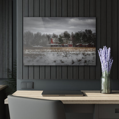 U R There Photography Across the Field in Thornville Rustic Farmhouse Acrylic Wall Print
