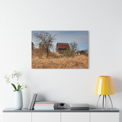 U R There Photography Klam Road Rusted Reds Rustic Farmhouse Acrylic Wall Print
