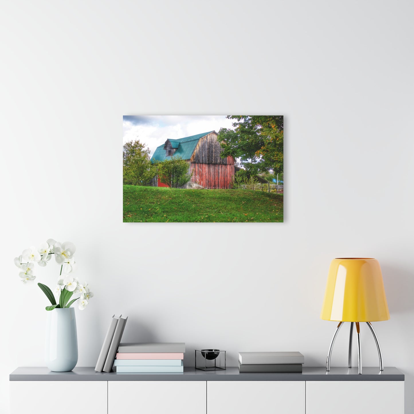 U R There Photography Frances Road Old Red I Rustic Farmhouse Acrylic Wall Print