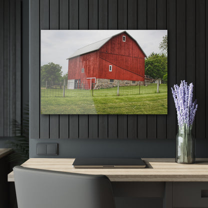 U R There Photography Elba Road Red II Rustic Farmhouse Acrylic Wall Print