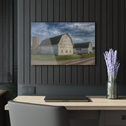 U R There Photography Richardson Road White Duo Rustic Farmhouse Acrylic Wall Print