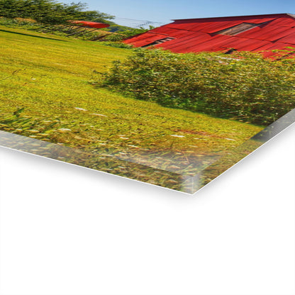 U R There Photography East Farrand Reds Rustic Farmhouse Acrylic Wall Print