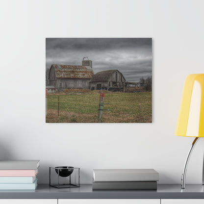 U R There Photography Dodge Road Grey II Rustic Farmhouse Acrylic Wall Print