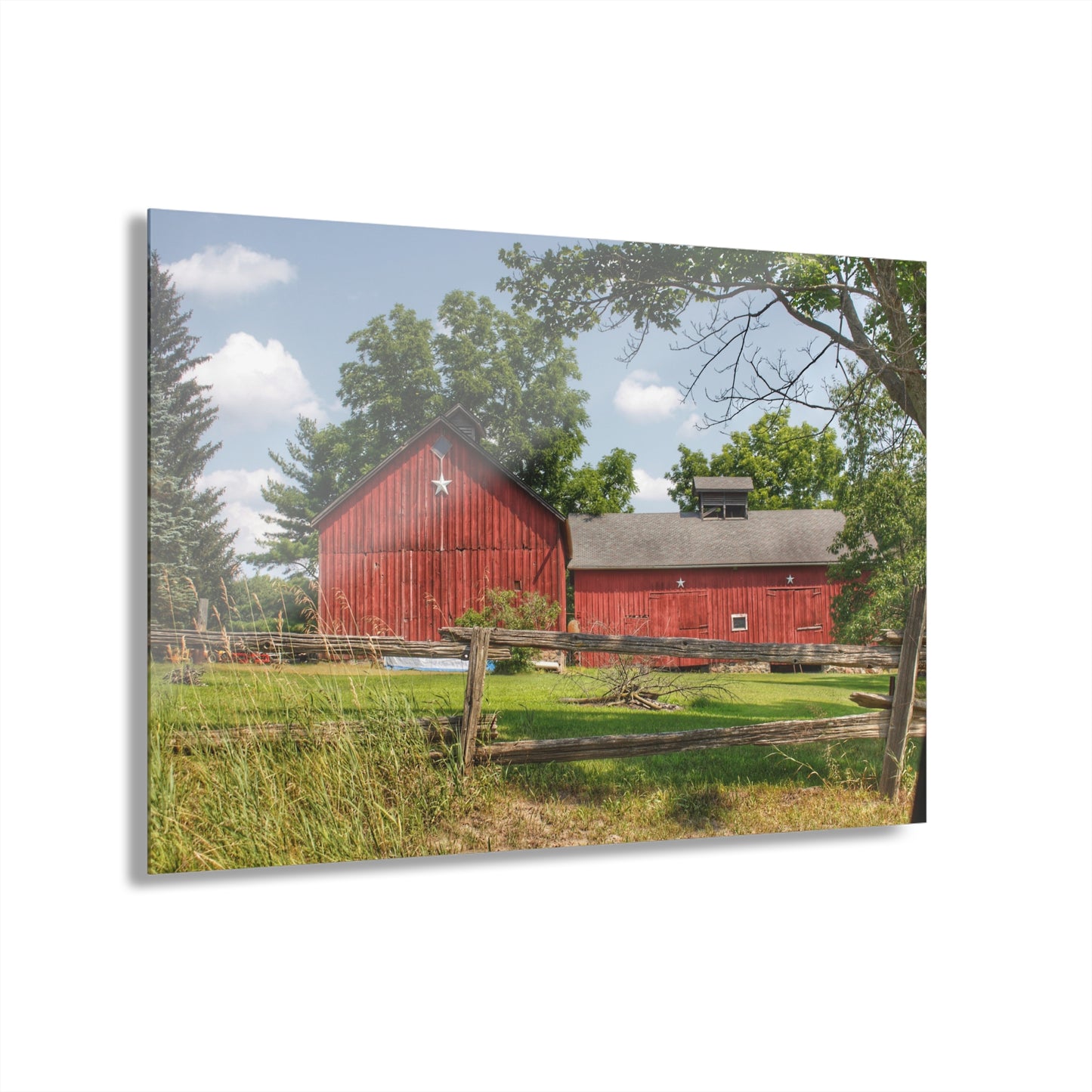 U R There Photography Hollow Corners Star Barn Rustic Farmhouse Acrylic Wall Print