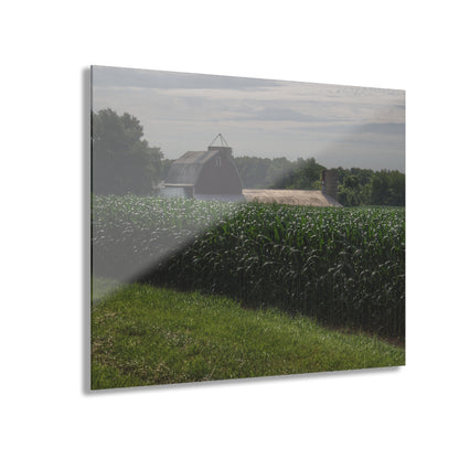 U R There Photography Above the Corn on Piersonville Road II Rustic Farmhouse Acrylic Wall Print