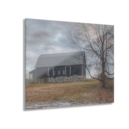 U R There Photography Attica Road Black Rustic Farmhouse Acrylic Wall Print