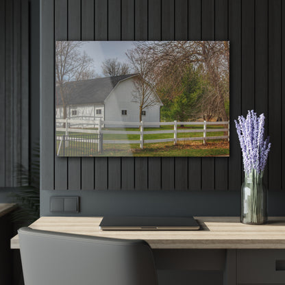 U R There Photography Collins Road White Rustic Farmhouse Acrylic Wall Print