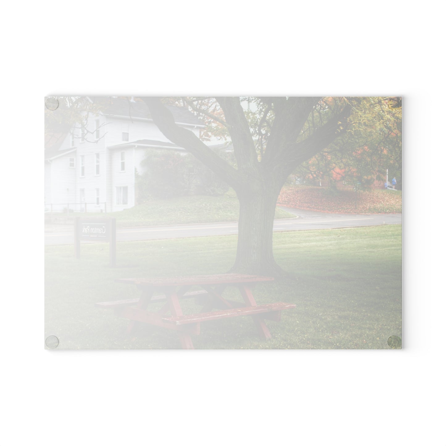 U R There Photography Picnic in the Park Rustic Farmhouse Tempered-Glass Cutting Board