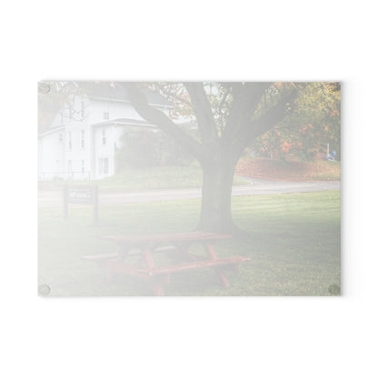 U R There Photography Picnic in the Park Rustic Farmhouse Tempered-Glass Cutting Board