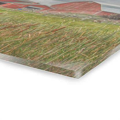 U R There Photography Greenwood Reds Rustic Farmhouse Acrylic Wall Print