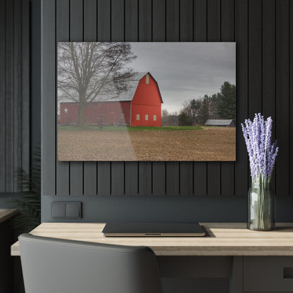U R There Photography South Summers Road Star Barn Rustic Farmhouse Acrylic Wall Print