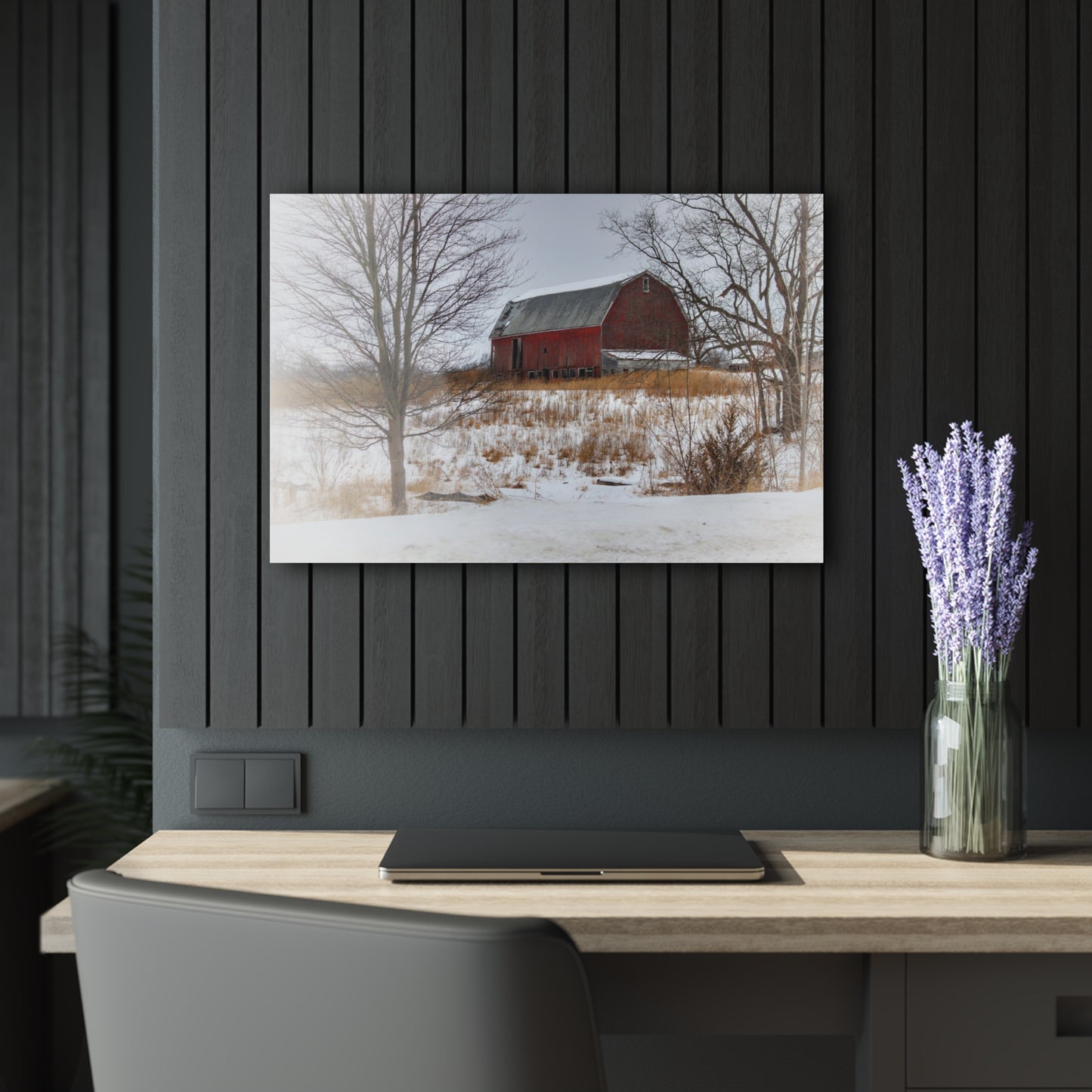 U R There Photography Hadley Red II Rustic Farmhouse Acrylic Wall Print