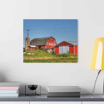 U R There Photography Greenwood Road Red I Rustic Farmhouse Acrylic Wall Print