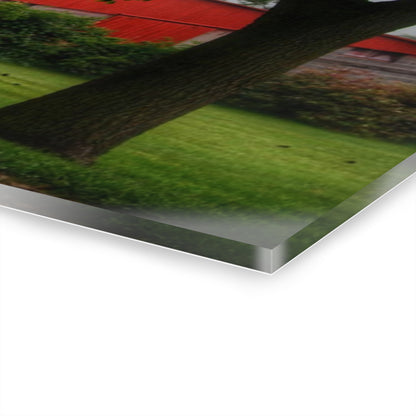 U R There Photography Five Lakes Road Red II Rustic Farmhouse Acrylic Wall Print