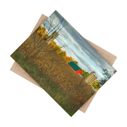 U R There Photography Beyond the Harvest Corn II Rustic Farmhouse Decorative Ceramic Tile