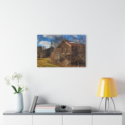 U R There Photography Buried Burnside Greys II Rustic Farmhouse Acrylic Wall Print