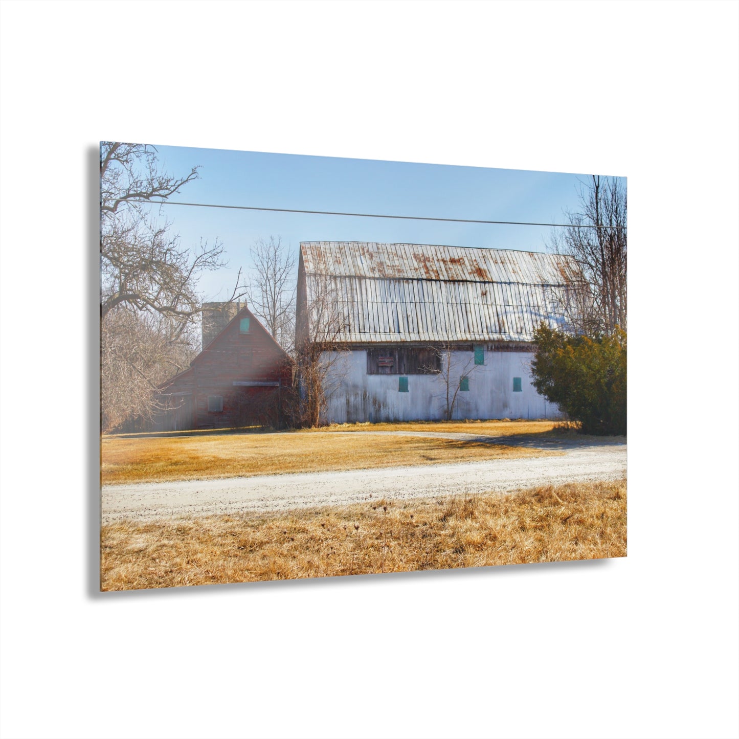 U R There Photography Indian Trail Rusted Reds II Rustic Farmhouse Acrylic Wall Print