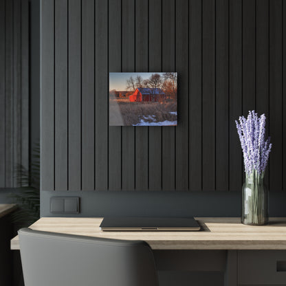 U R There Photography Early Spring on Mount Morris Road Rustic Farmhouse Acrylic Wall Print