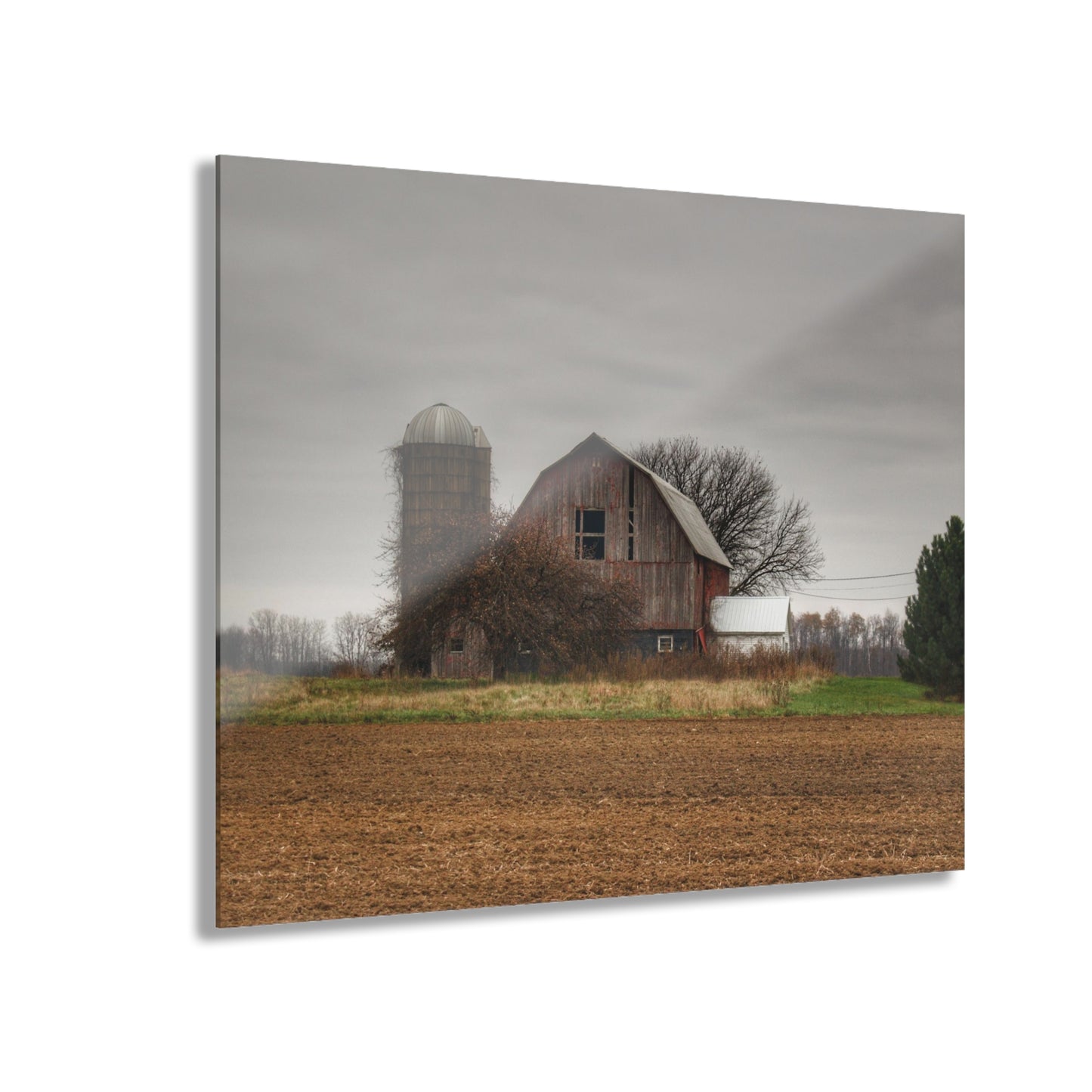U R There Photography Reinelt Road Red Rustic Farmhouse Acrylic Wall Print