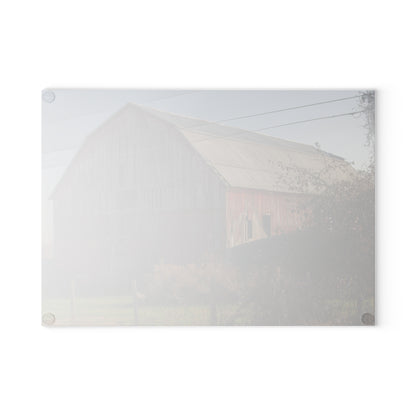 Barn Boutique Rustic Tempered-Glass Cutting Board| Dodge Road Old Red II