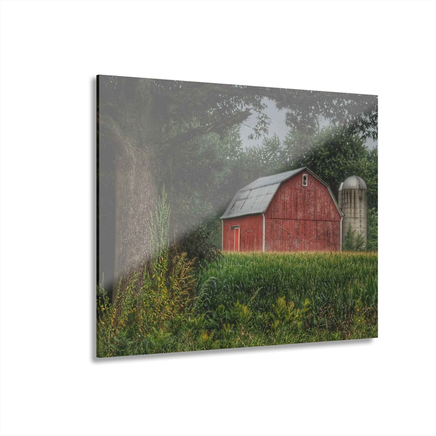 U R There Photography Mayville Lapeer Road Red Rustic Farmhouse Acrylic Wall Print