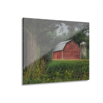 U R There Photography Mayville Lapeer Road Red Rustic Farmhouse Acrylic Wall Print