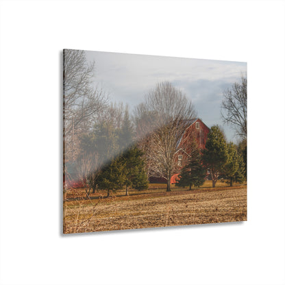U R There Photography Irish Road Hidden Red Rustic Farmhouse Acrylic Wall Print