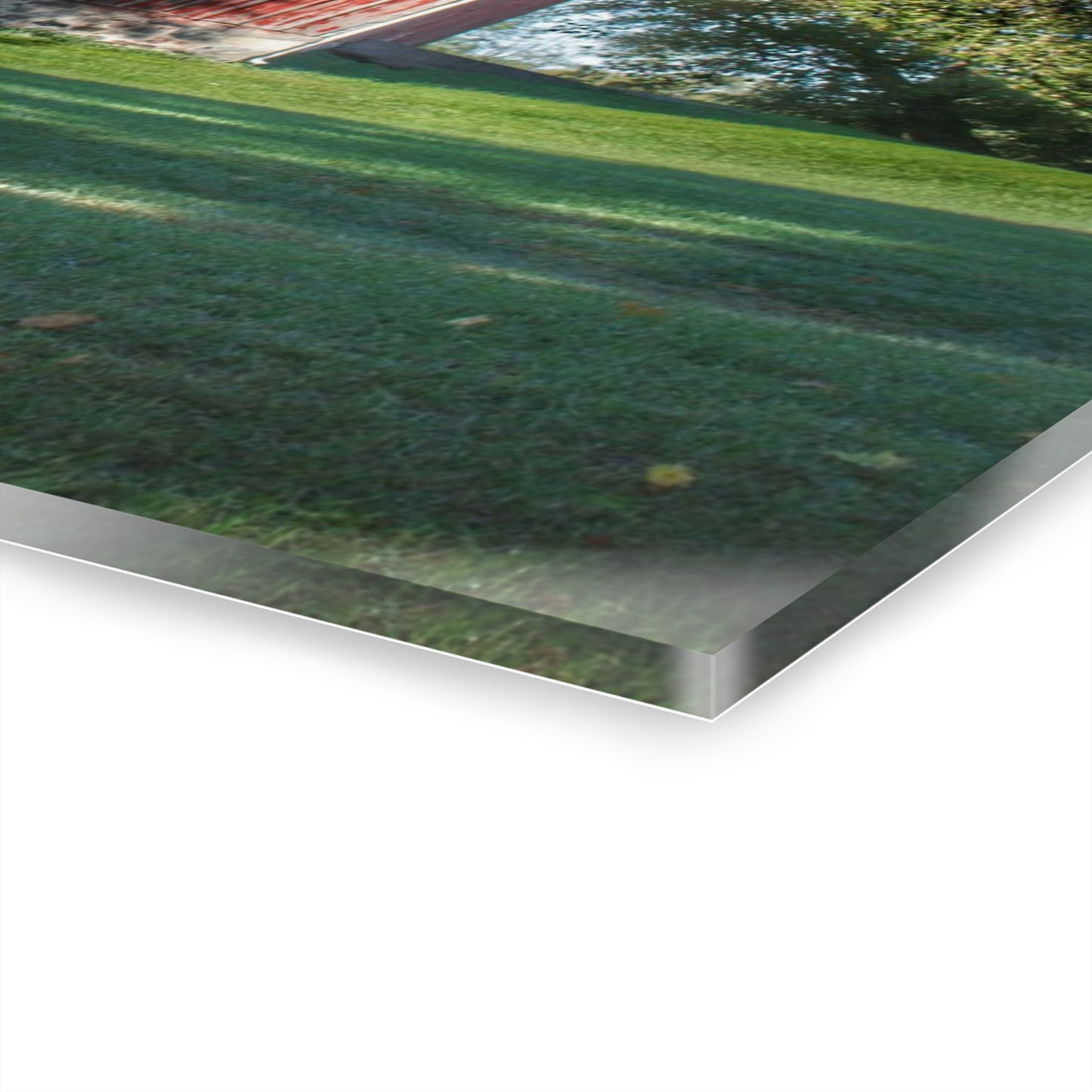 U R There Photography Five Lakes Red III Rustic Farmhouse Acrylic Wall Print