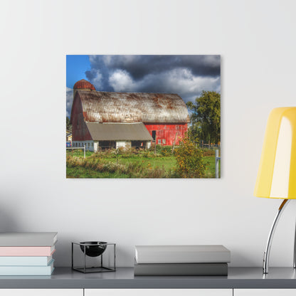 U R There Photography Washburn Rusted Red Rustic Farmhouse Acrylic Wall Print