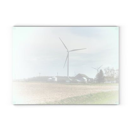 U R There Photography Dickerson Grey Rustic Farmhouse Tempered-Glass Cutting Board