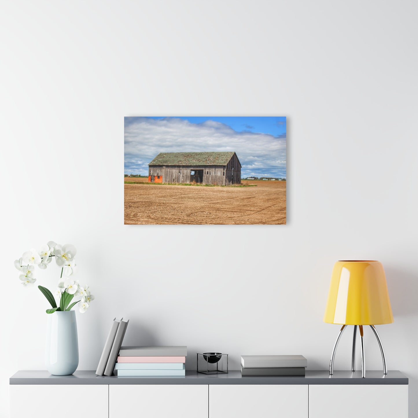 U R There Photography Rescue Road Grey Rustic Farmhouse Acrylic Wall Print