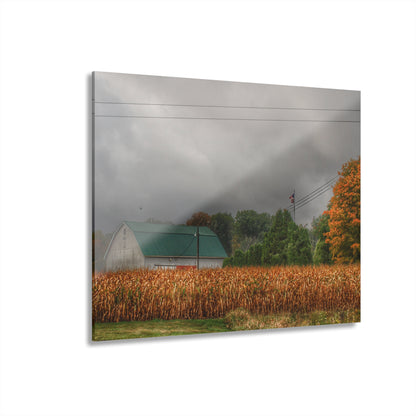 U R There Photography Saginaw Road White Rustic Farmhouse Acrylic Wall Print