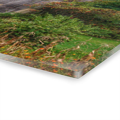 U R There Photography North Lake Road Hidden Grey Rustic Farmhouse Acrylic Wall Print