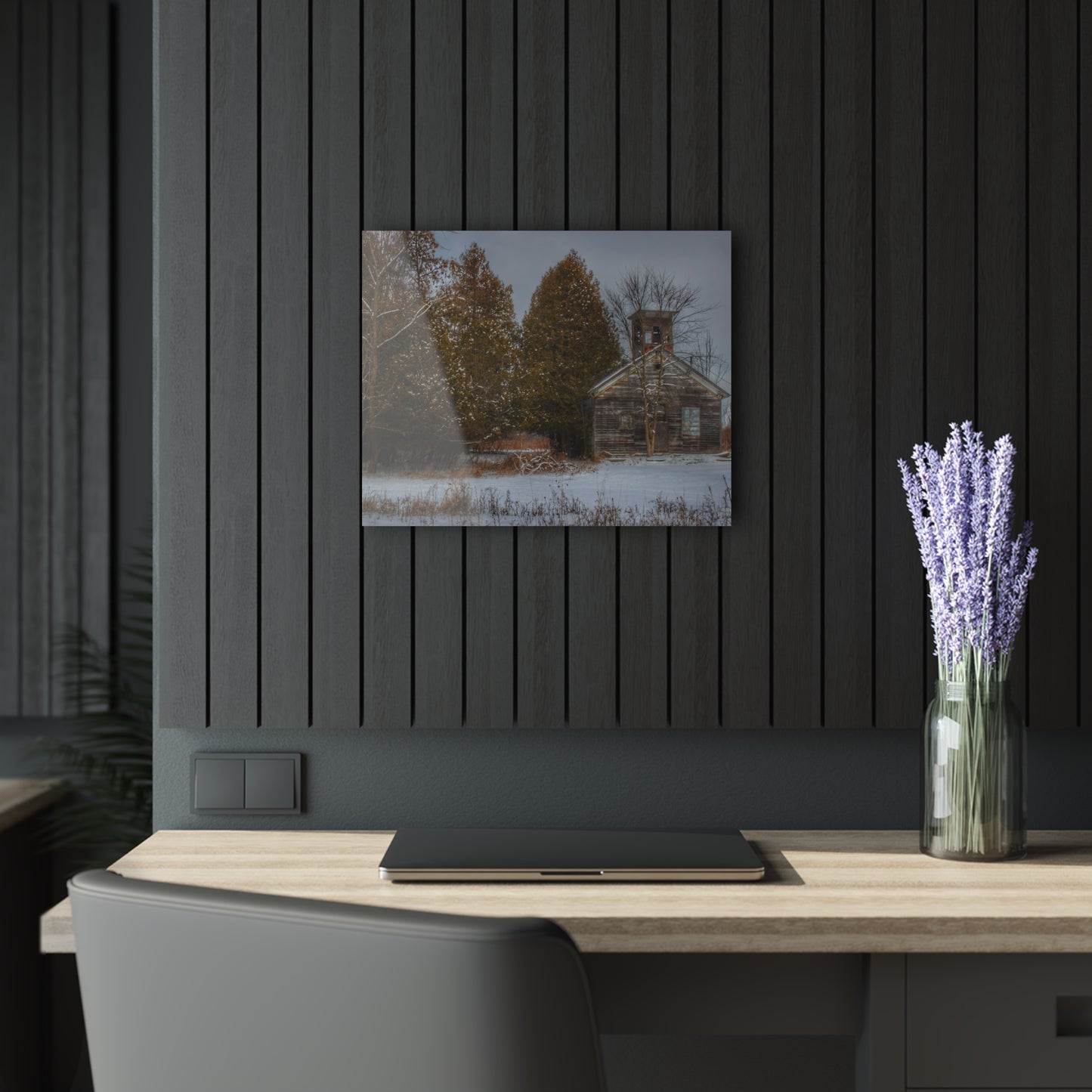 U R There Photography Vermilya Schoolhouse I Rustic Farmhouse Acrylic Wall Print