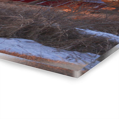 U R There Photography Early Spring on Mount Morris Road Rustic Farmhouse Acrylic Wall Print