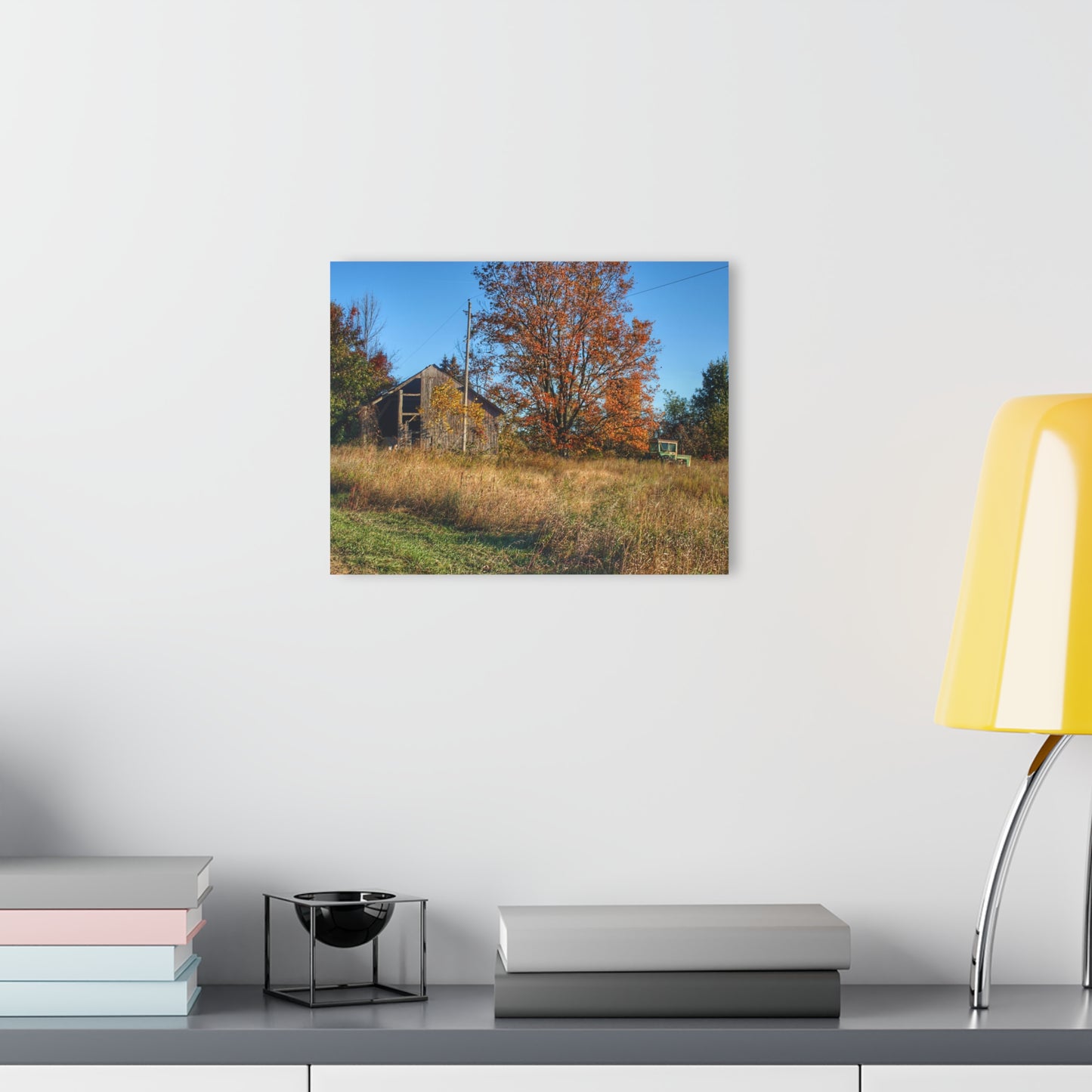 U R There Photography Clothier Road Grey Rustic Farmhouse Acrylic Wall Print