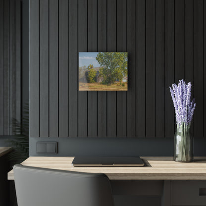 U R There Photography Barnes Road Grey Rustic Farmhouse Acrylic Wall Print