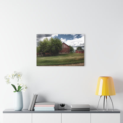 U R There Photography Five Lakes Red I Rustic Farmhouse Acrylic Wall Print