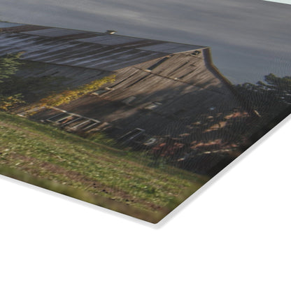 U R There Photography Collapsing in Croswell Rustic Farmhouse Tempered-Glass Cutting Board
