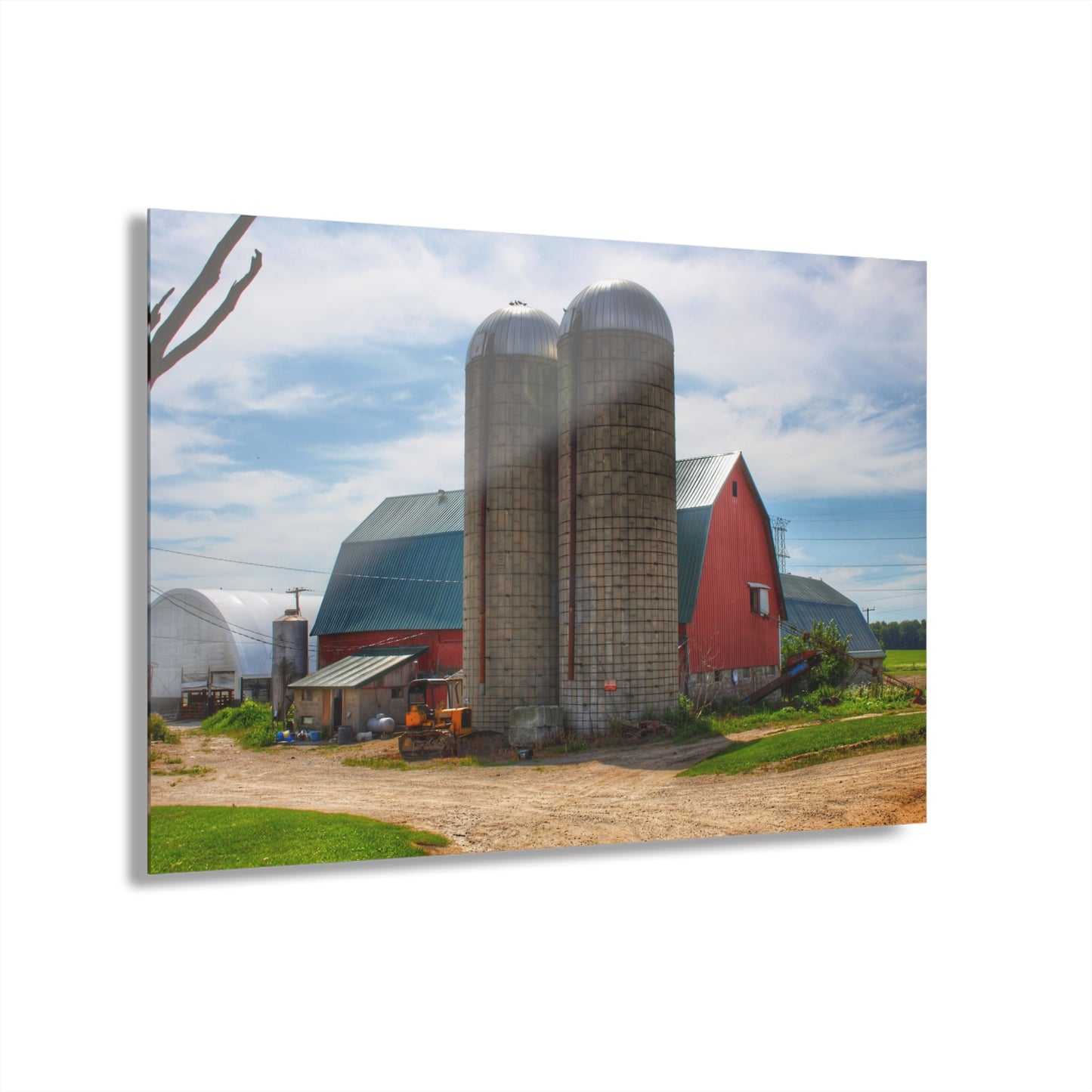 U R There Photography South Washburn Red Rustic Farmhouse Acrylic Wall Print