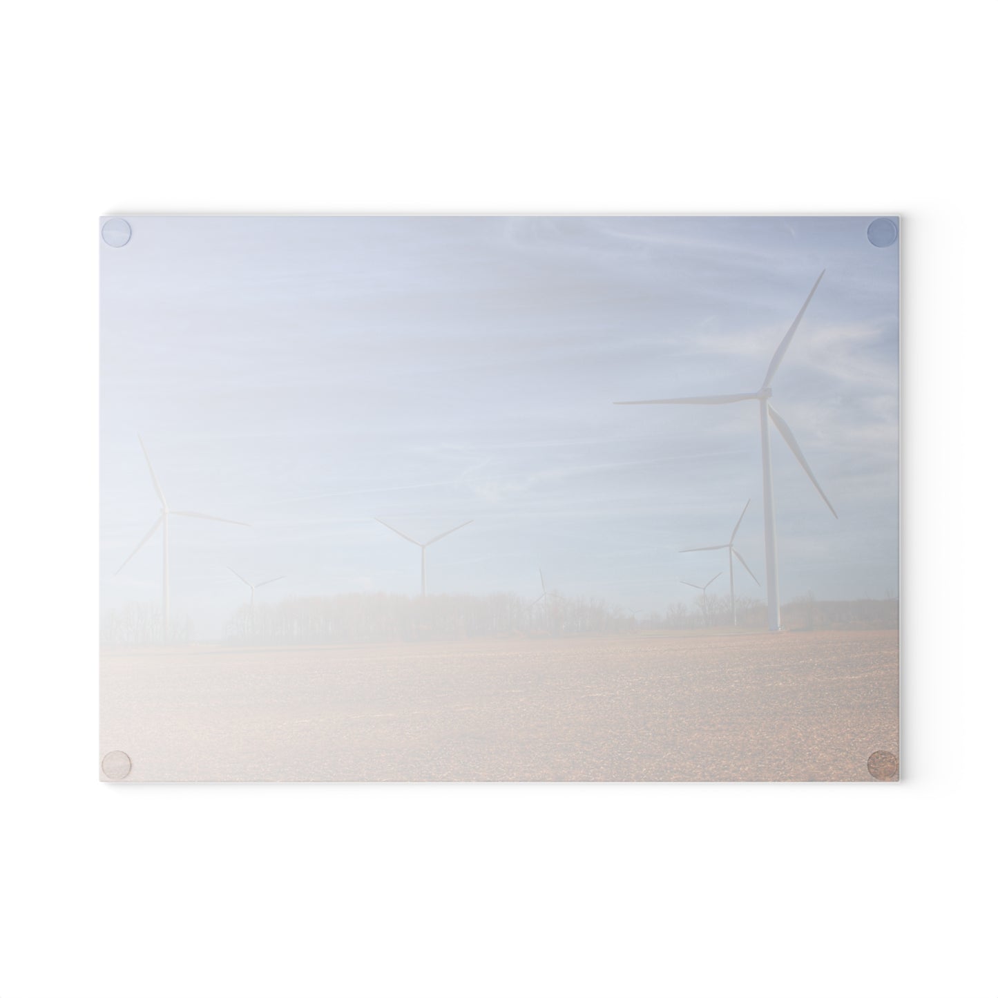 U R There Photography Windmill Alley Rustic Farmhouse Tempered-Glass Cutting Board