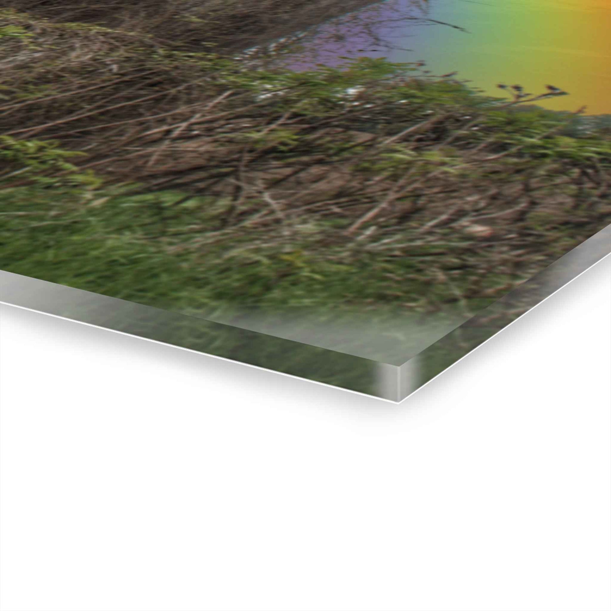 U R There Photography Somewhere Under the Rainbow Rustic Farmhouse Acrylic Wall Print