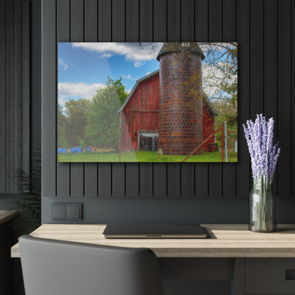 Barn Boutique Modern Farmhouse Acrylic Wall Print| Mead Road Red