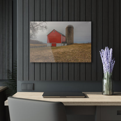 U R There Photography Brocker Road Red II Rustic Farmhouse Acrylic Wall Print