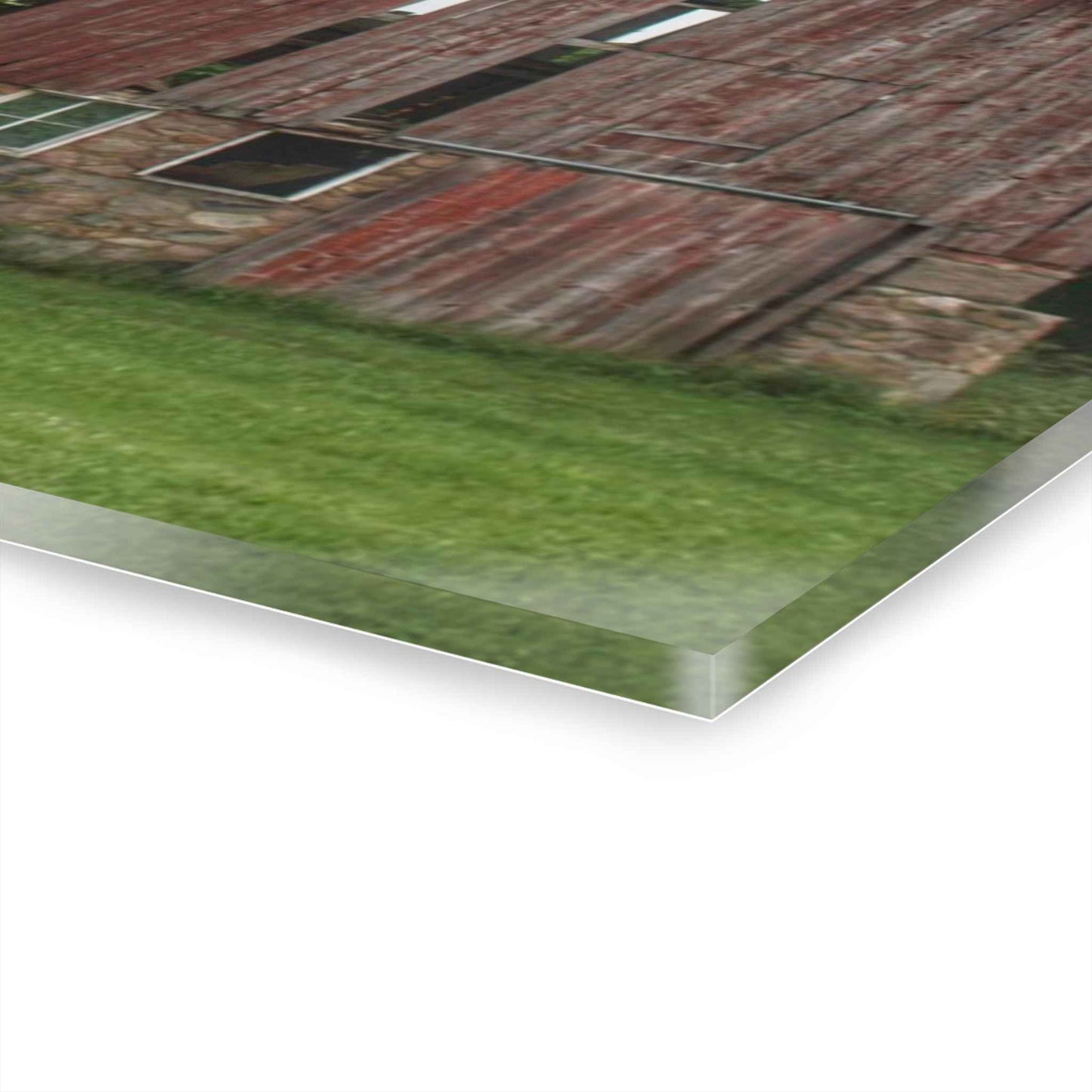 U R There Photography Imlay City Road Red I Rustic Farmhouse Acrylic Wall Print