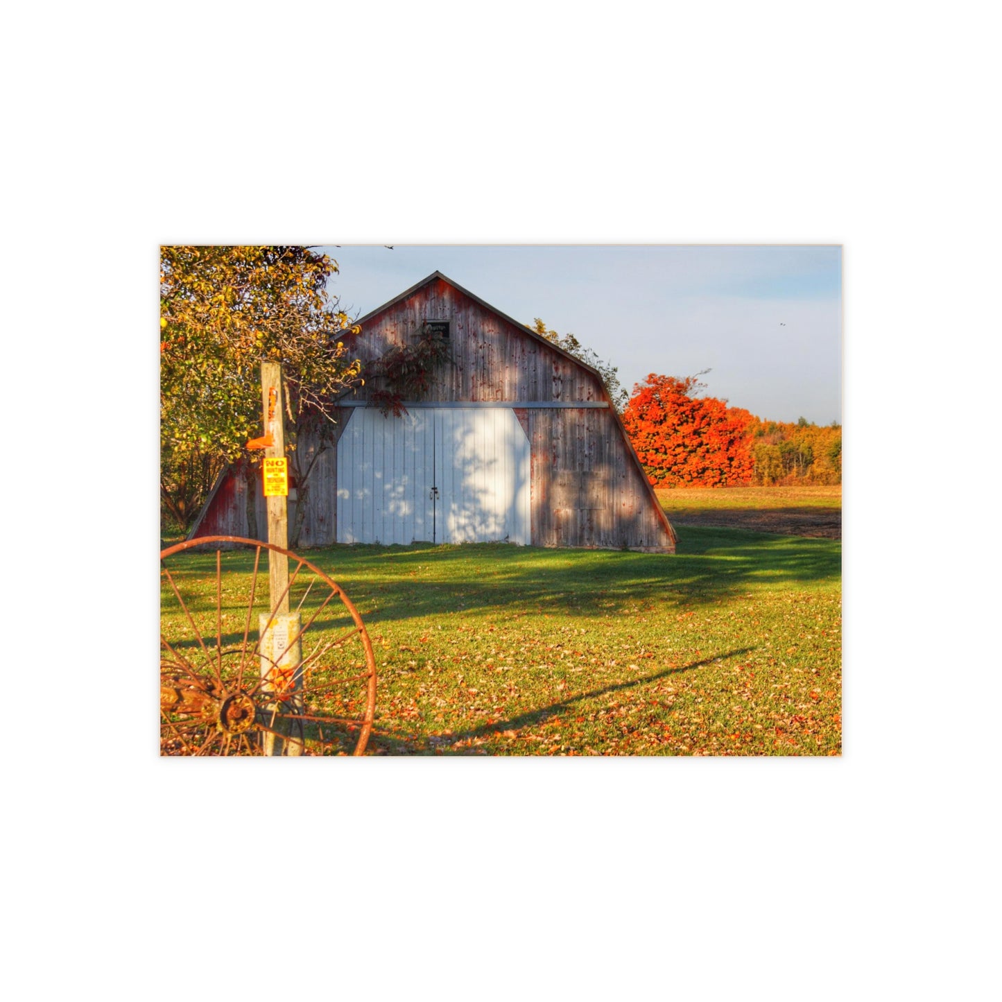 U R There Photography Cade Road Quonset Rustic Farmhouse Decorative Ceramic Tile
