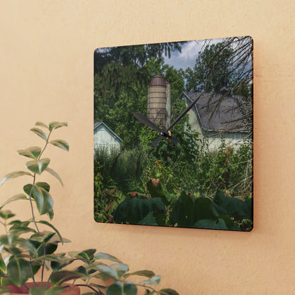 Rustic Farmhouse Wall Clock featuring Clark Road Hidden