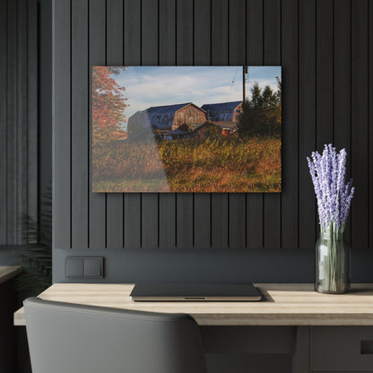 U R There Photography Montgomery Road Reds Rustic Farmhouse Acrylic Wall Print